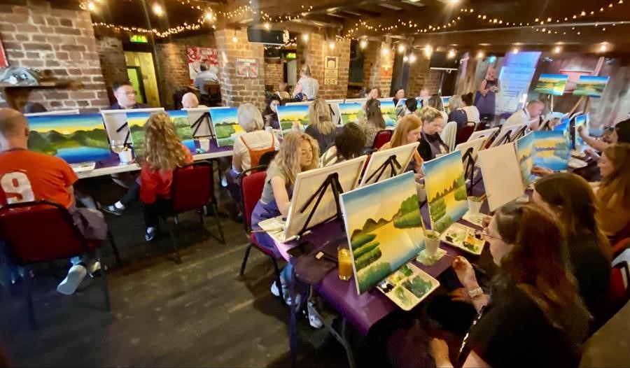Paint and sip event
